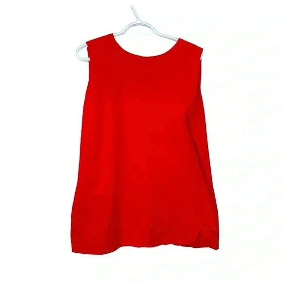 AE Sport & CO deep red, 100%  medium weight cotton tunic - Picture 2 of 5